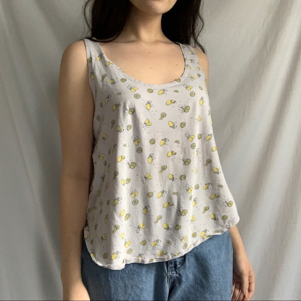 Lemon Print Tank